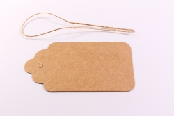 Anhnger Tags braun (10 Stck)