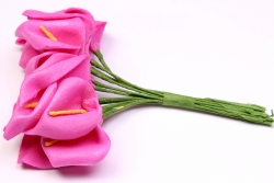Foamblumen Calla dunkelrosa (12 Stck)