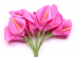 Foamblumen Calla dunkelrosa (12 Stck)
