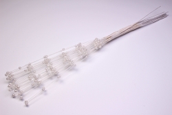 Kunstblumen weiss (10 Stck)