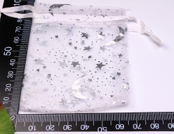 Organza-Sckchen weiss (10 Stck)